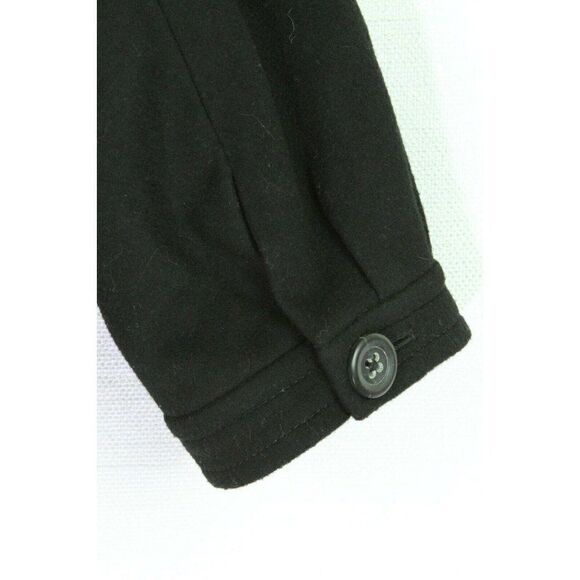 J. Crew Womens Coat Pippa Pea Coat Black 2 - Picture 3 of 6